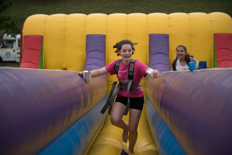 Fun on inflatables!